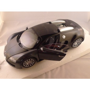 Bugatti veyron 2009 noir métal et gris métal 1/18