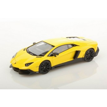 Lamborghini Aventador LP 720-4 50me anniversaire jaune Mai  1/43