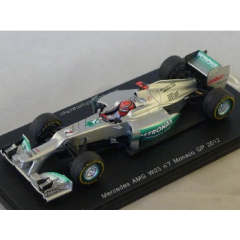 Mercedes AMG W03 N7 Monaco GP 2012 Michael Schumacher   1/43		