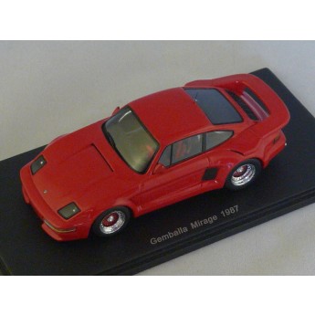 Porsche Gemballa 1987 rouge métal Spark 1/43 