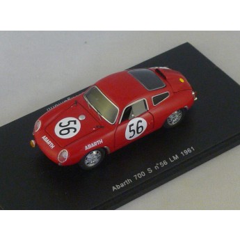 Abarth 700 S N56 Le Mans 1961 Sala - Rigamonti Spark 1/43 