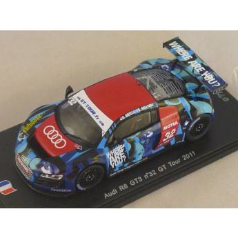 AUDI R8 GT3 The Prodigies n32 GT Tour 2011 Hallyday - Ortelli Spark 1/43 