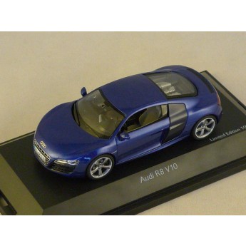 Audi R8 V10 2009 bleu mtal 1/43