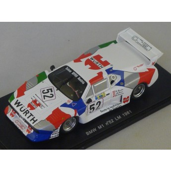 Bmw m1 groupe 5 N52 le mans 1981 Deacon - Quester Spark 1/43 