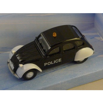 Citroen 2 CV police noir et blanc   1/43