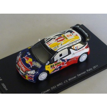 CITROEN DS3 WRC n2 Vainqueur Rallye Allemagne 2011 Ogier  Spark 1/43 