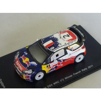 CITROEN DS3 WRC n2 Vainqueur Rallye France 2011 Ogie Spark 1/43 