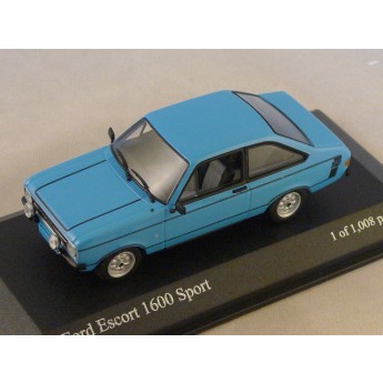 FORD ESCORT 1600 SPORT - 1975 bleu clair   1/43