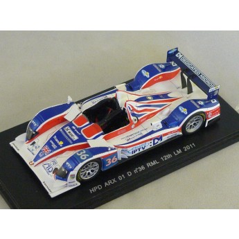 HPD ARX 01 D RML n36 12me Le Mans 2011 Newton - Erdos - Collins  Spark 1/43 