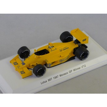 LOTUS 99T n12 Vainqueur GP F1 Monaco 1987 A. Senna N12  reve collection 1/43