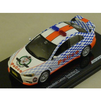 MITSUBISHI LANCER EVOLUTION X POLICE AUSTRALIE   1/43