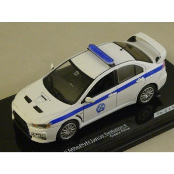 MITSUBISHI LANCER EVOLUTION X POLICE GRECE   1/43