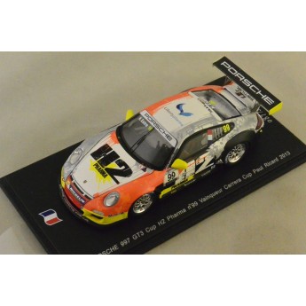 PORSCHE 997 GT3 Cup H2 Pharma n99 1er Carrera Cup P Ricard 2013   Spark 1/43