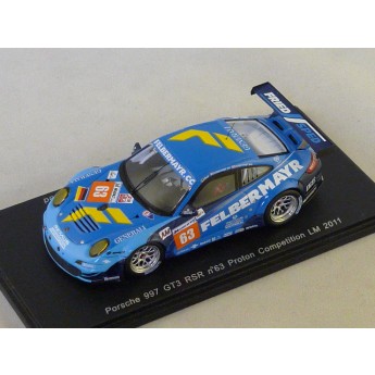 Porsche 997 GT3 RSR N63 Proton comptition Le mans 2011 Spark 1/43  