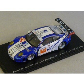 PORSCHE 997 GT3 RSR n70 Larbre 21me le mans 2011  Spark 1/43 