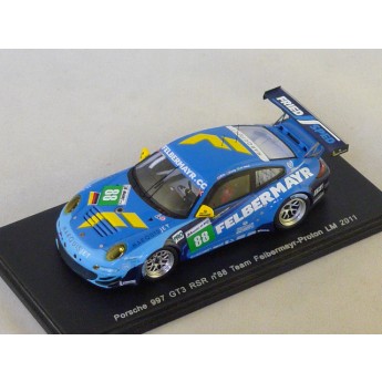 Porsche 997 GT3 RSR N88 Felbermayr Proton Le mans 2011 Spark 1/43  