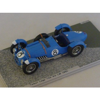 Talbot lago T26 gs le mans 1951 N8 Chaboud - Vincent  1/43