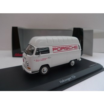 Volkswagen VW T2A sur lev pubilcit porsche blanc