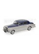 BENTLEY S2 1960 argent et bleu   1/43