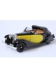 BUGATTI TYPE 57 STELVIO DROPHEAD COUPE 1934 SN57202  NOIR / JAUNE SEMI-OUVERT  1/43