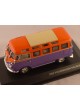 Volkswagen vw microbus 1962 violet et orange yatming  1/43