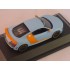 Audi R8 gt 2010 gulf racing bleu et orange 1/43